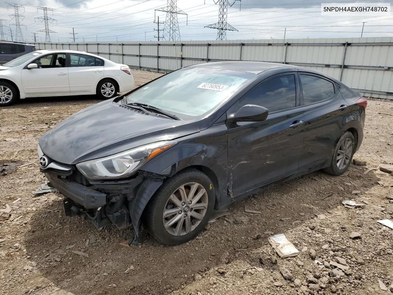 2016 Hyundai Elantra Se VIN: 5NPDH4AEXGH748702 Lot: 63600324