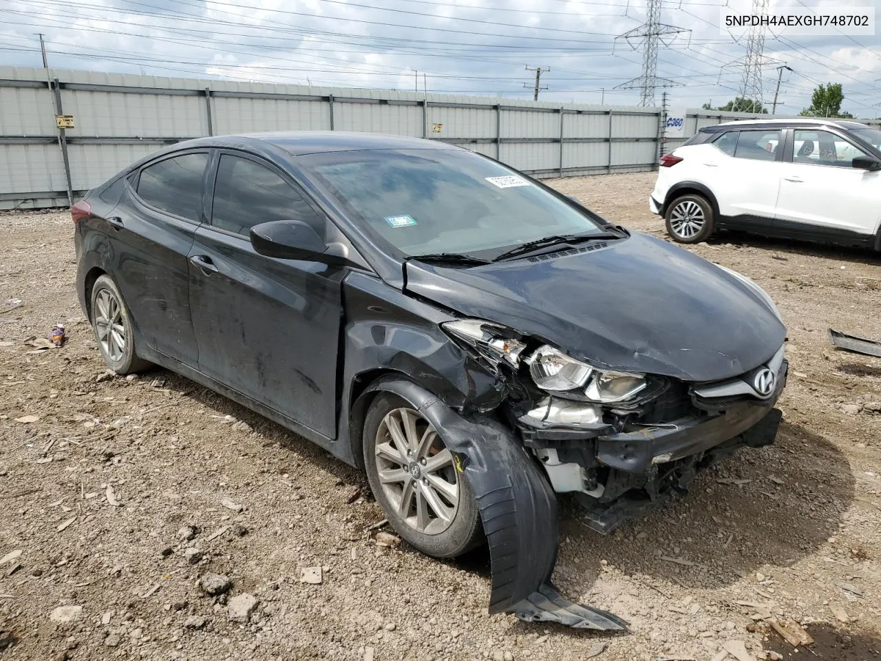 2016 Hyundai Elantra Se VIN: 5NPDH4AEXGH748702 Lot: 63600324