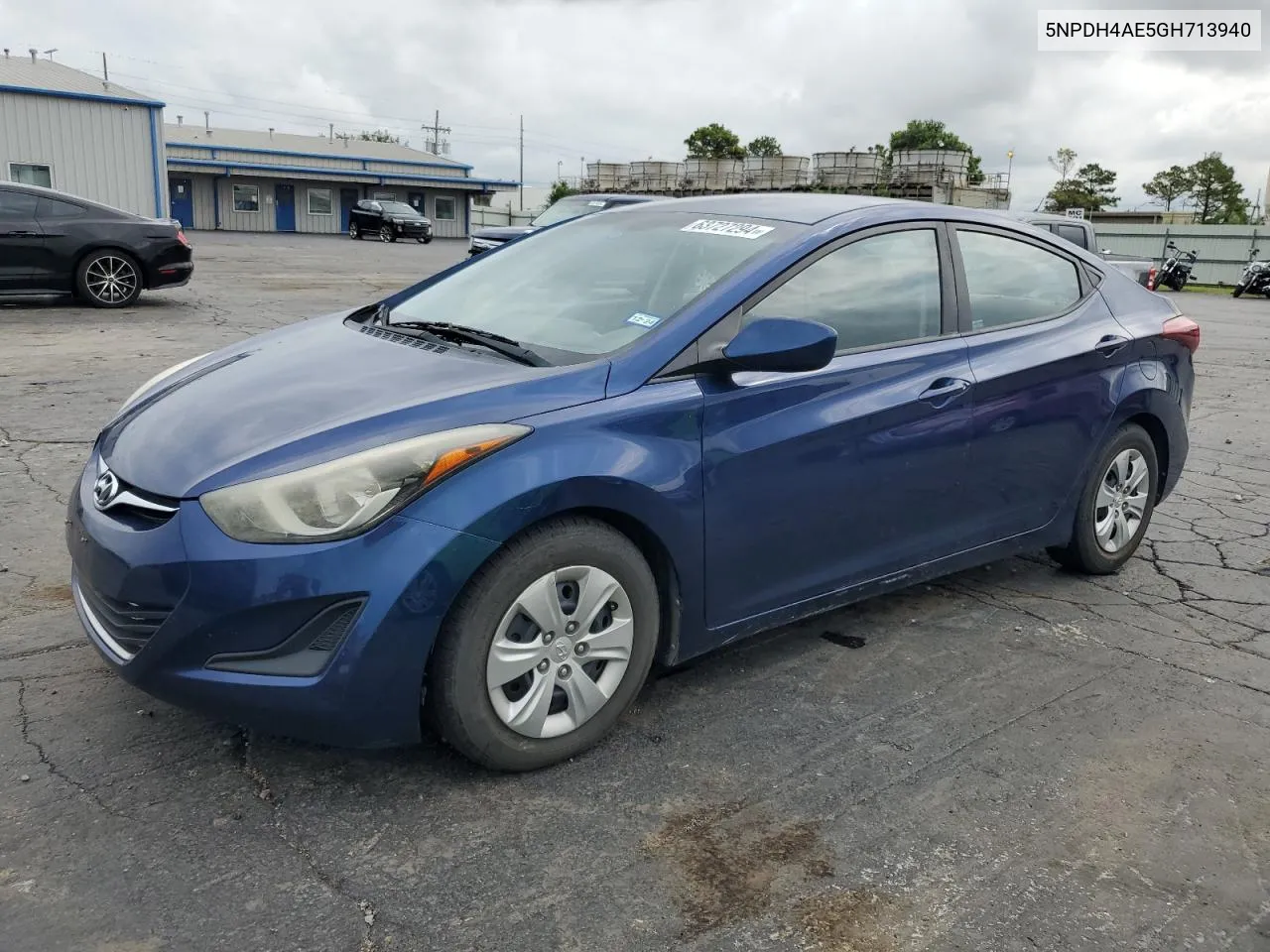 5NPDH4AE5GH713940 2016 Hyundai Elantra Se