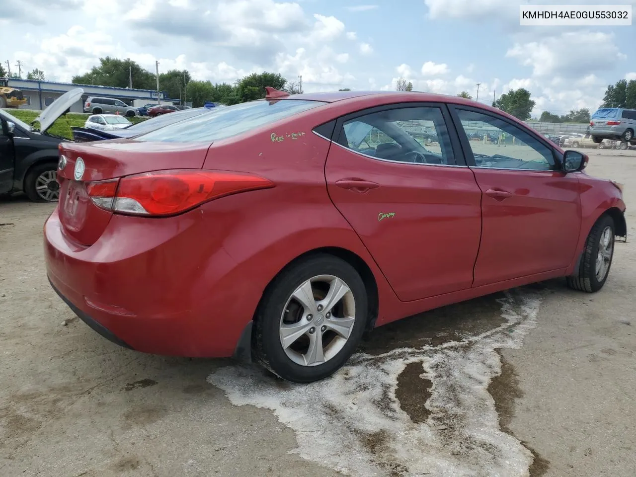 2016 Hyundai Elantra Se VIN: KMHDH4AE0GU553032 Lot: 64220724