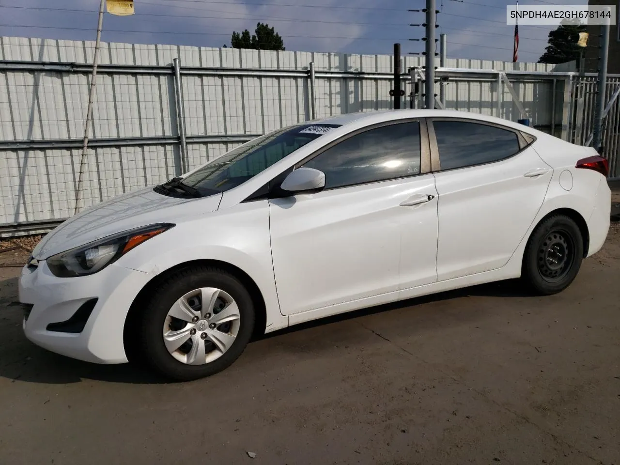 2016 Hyundai Elantra Se VIN: 5NPDH4AE2GH678144 Lot: 64947374