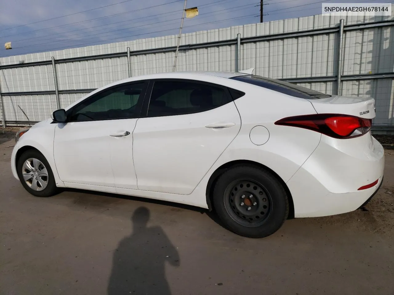 2016 Hyundai Elantra Se VIN: 5NPDH4AE2GH678144 Lot: 64947374