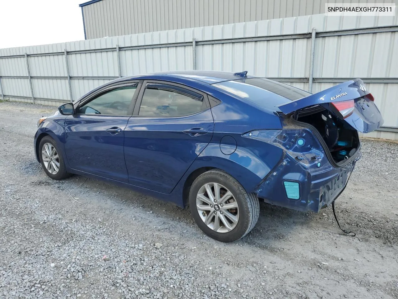 5NPDH4AEXGH773311 2016 Hyundai Elantra Se