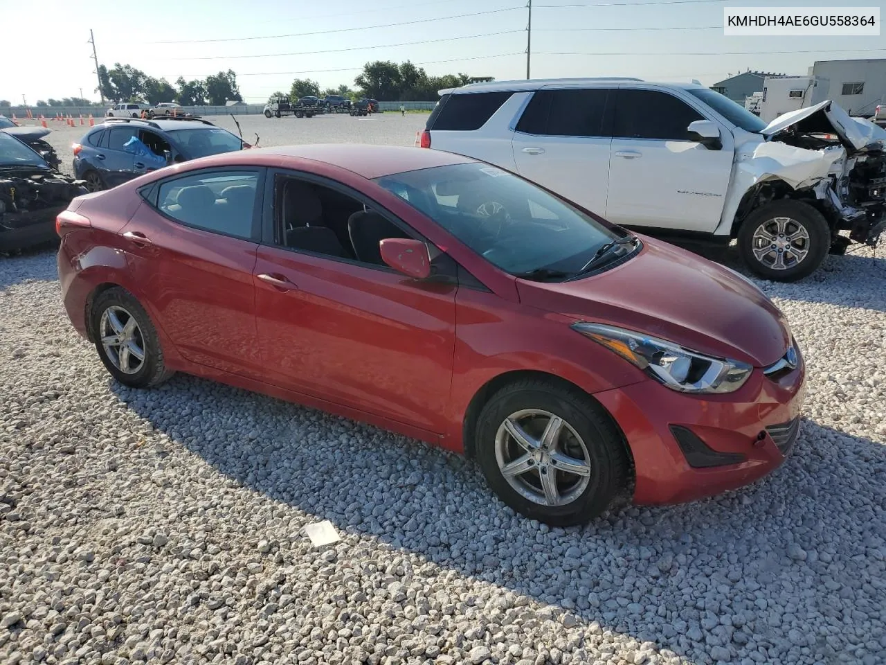 2016 Hyundai Elantra Se VIN: KMHDH4AE6GU558364 Lot: 66664624