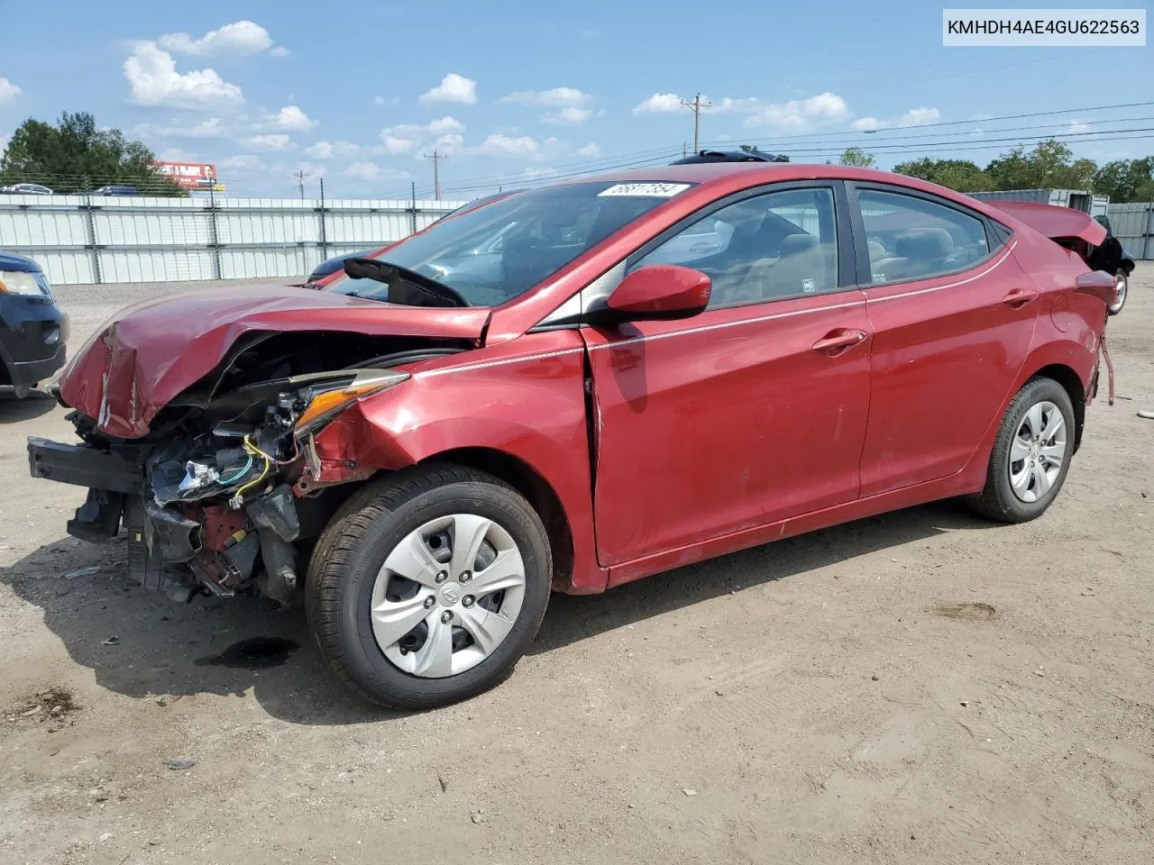 KMHDH4AE4GU622563 2016 Hyundai Elantra Se