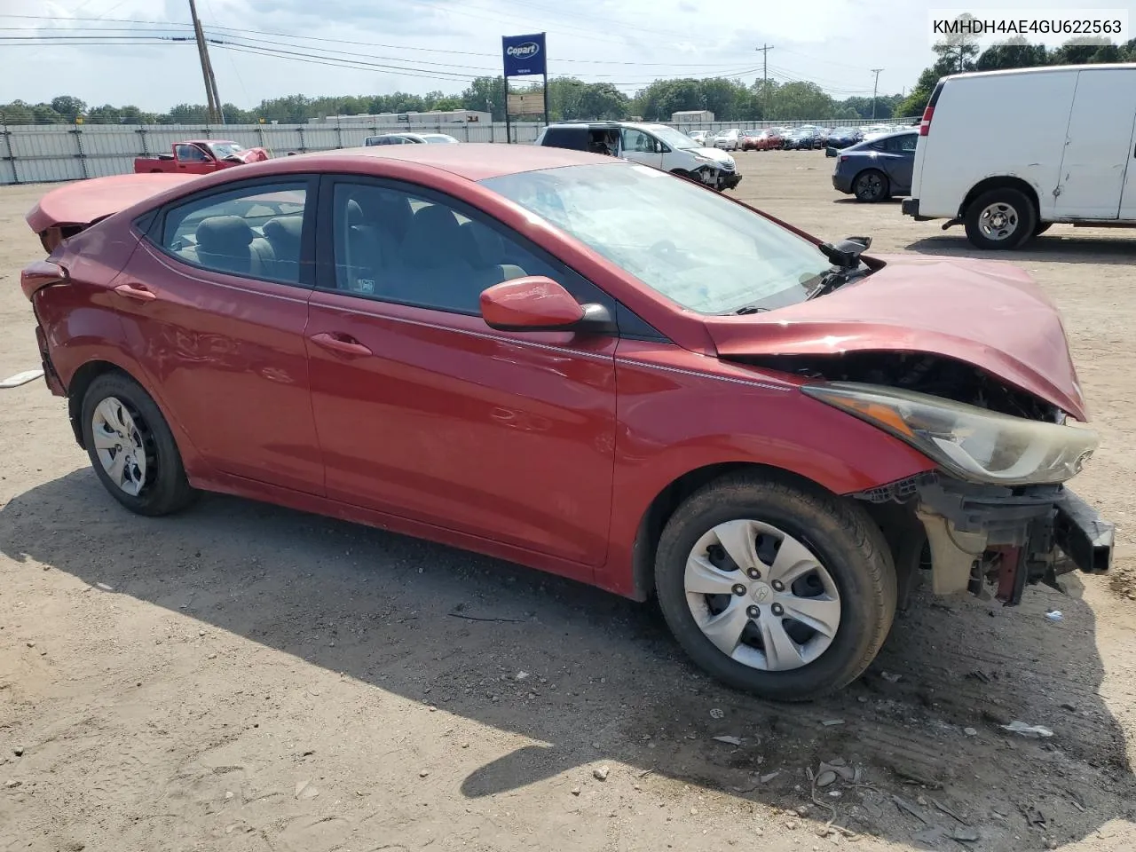 2016 Hyundai Elantra Se VIN: KMHDH4AE4GU622563 Lot: 66817354