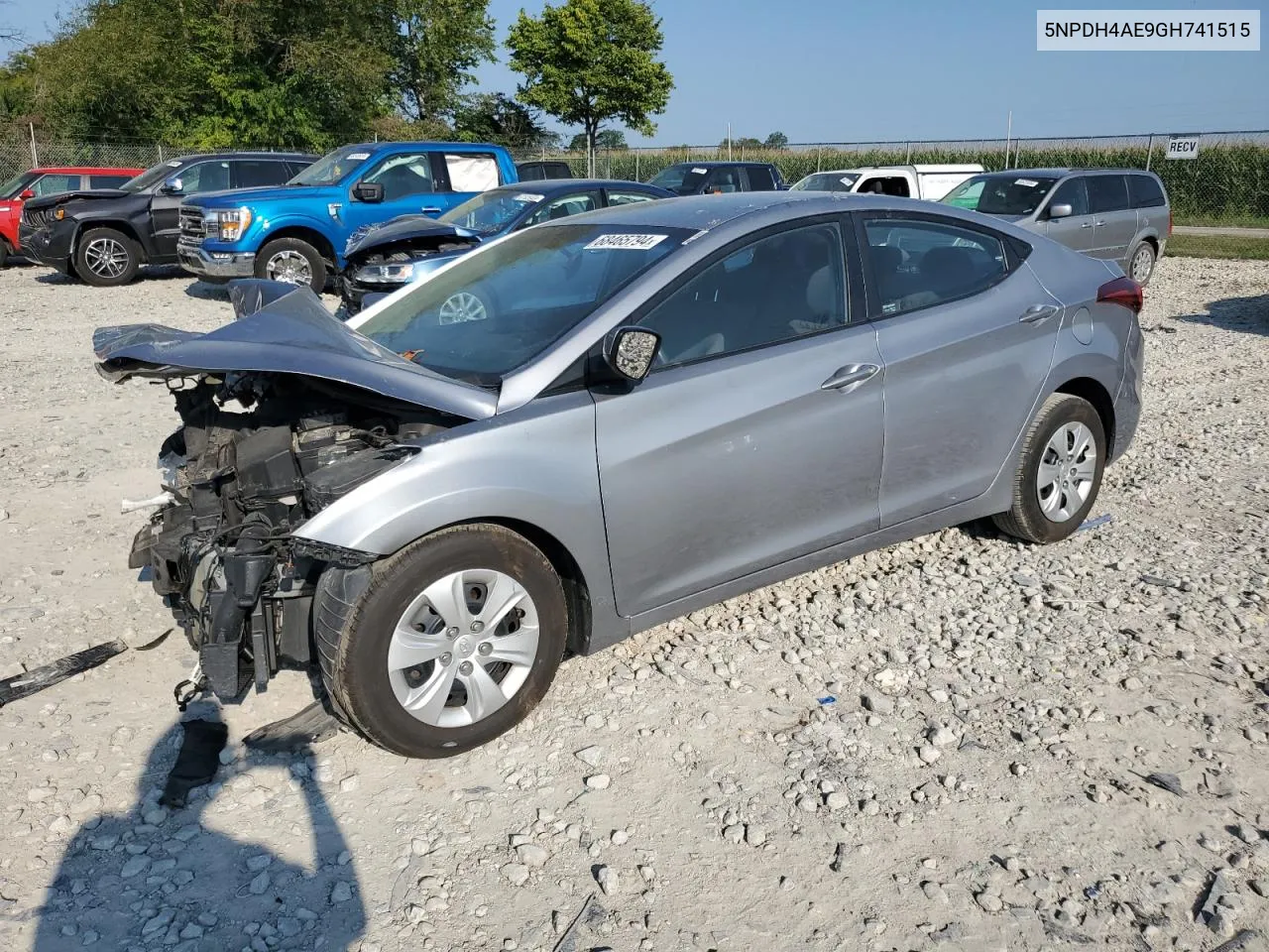 2016 Hyundai Elantra Se VIN: 5NPDH4AE9GH741515 Lot: 68465794