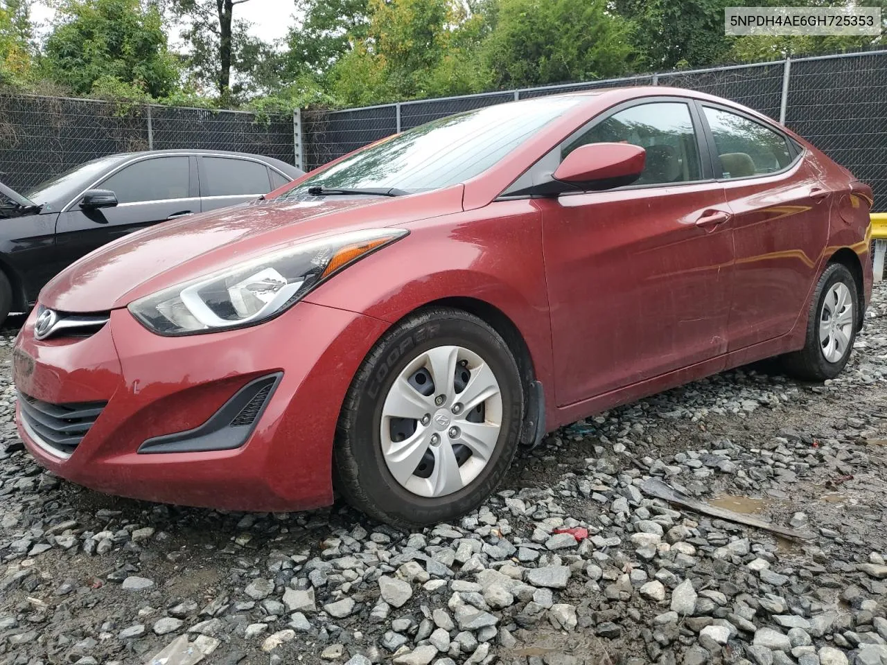 5NPDH4AE6GH725353 2016 Hyundai Elantra Se