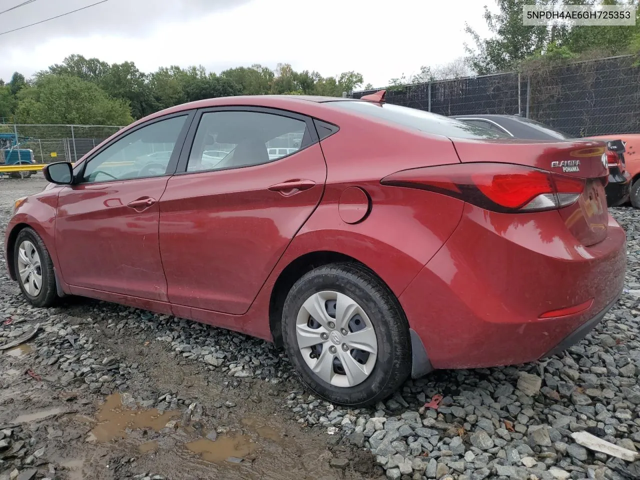 5NPDH4AE6GH725353 2016 Hyundai Elantra Se