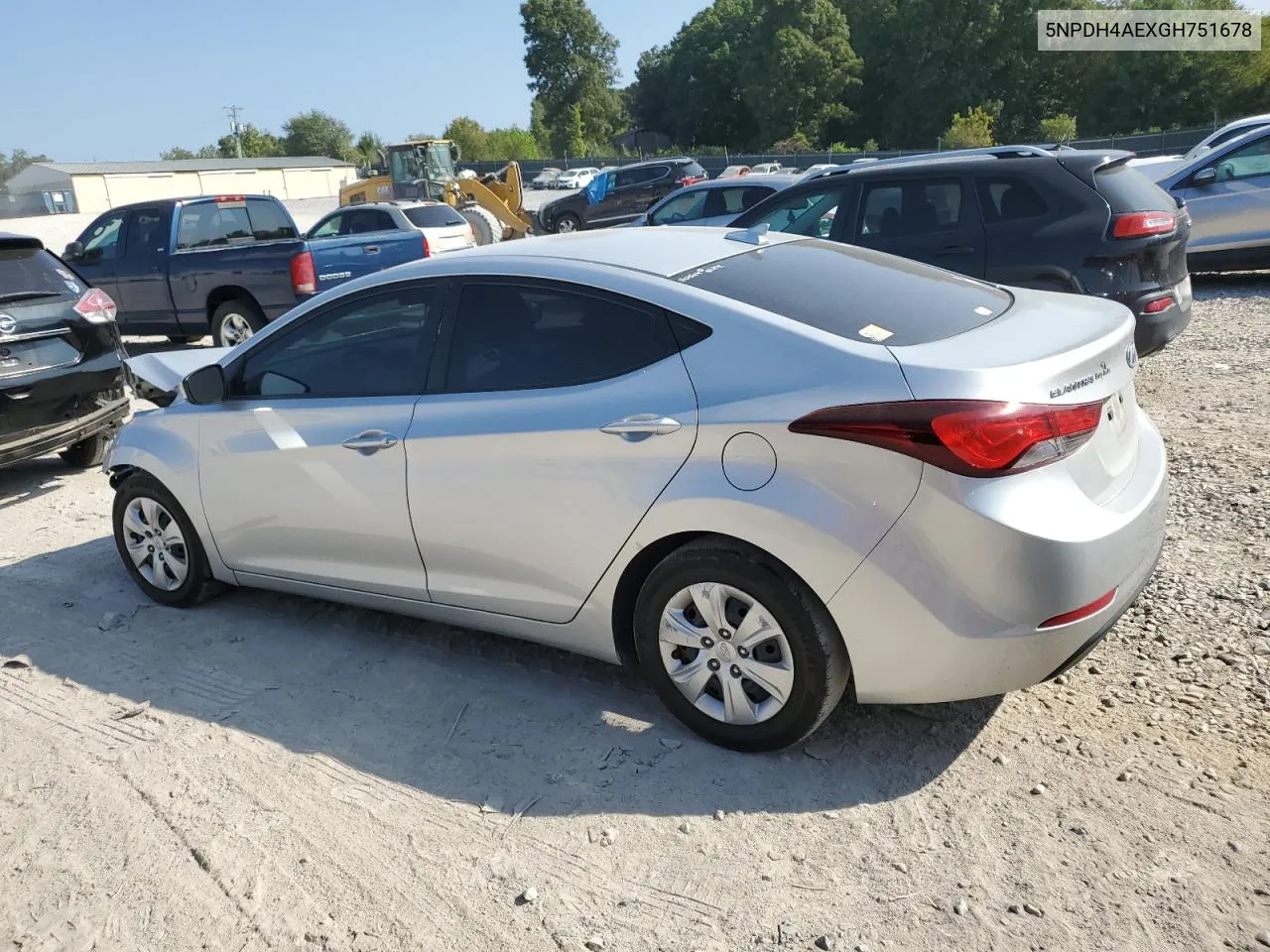 5NPDH4AEXGH751678 2016 Hyundai Elantra Se