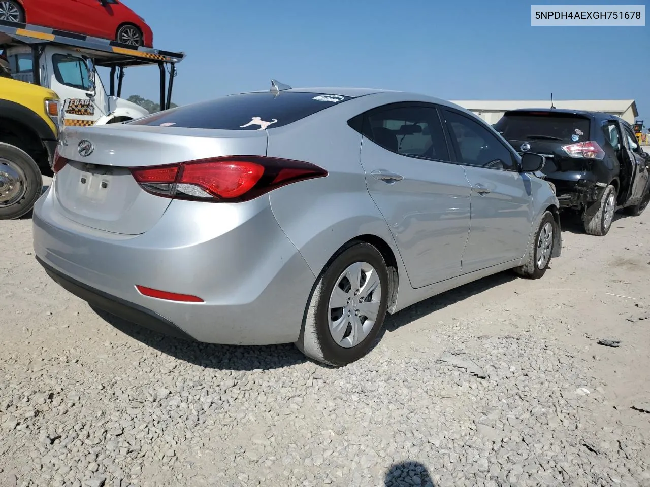 2016 Hyundai Elantra Se VIN: 5NPDH4AEXGH751678 Lot: 69036694