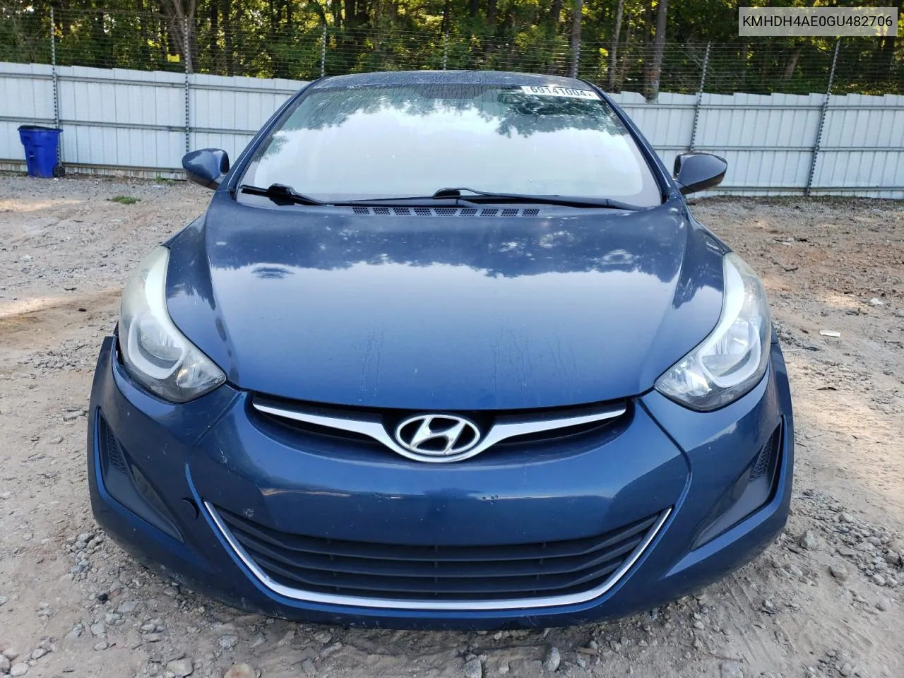 KMHDH4AE0GU482706 2016 Hyundai Elantra Se