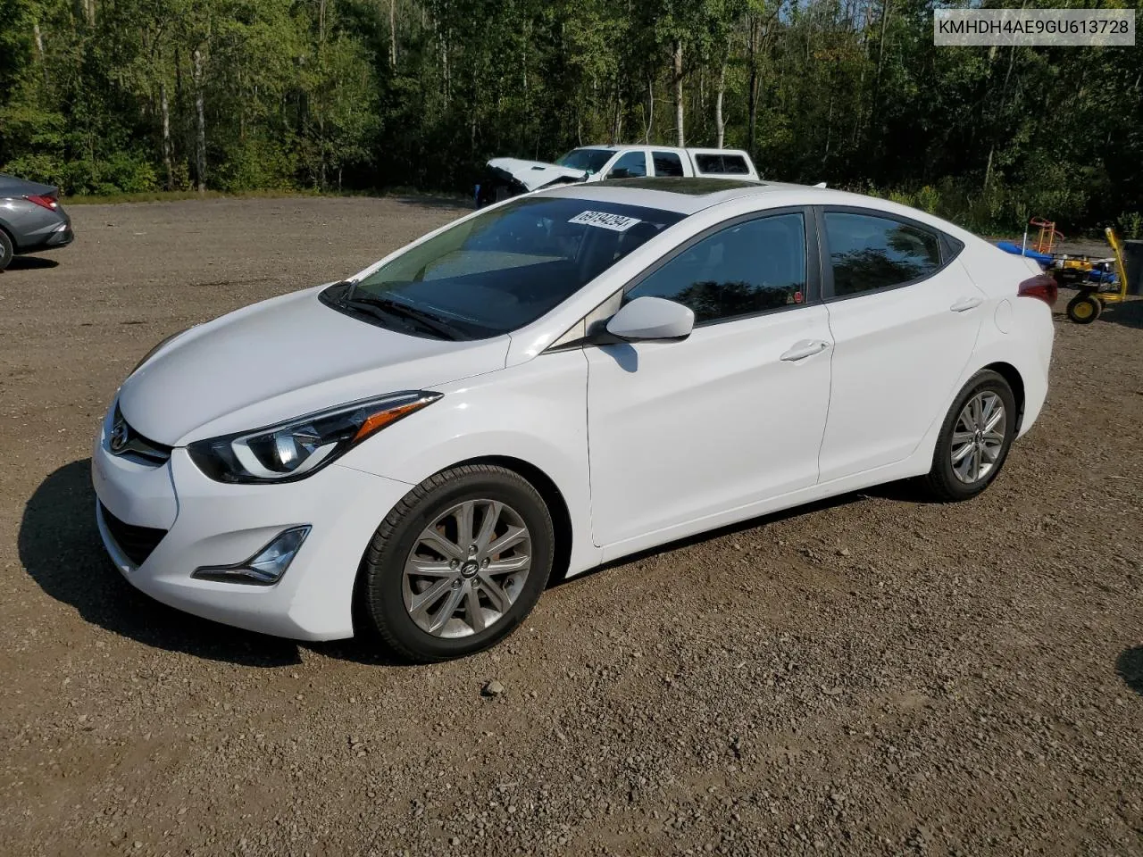 2016 Hyundai Elantra Se VIN: KMHDH4AE9GU613728 Lot: 69194294