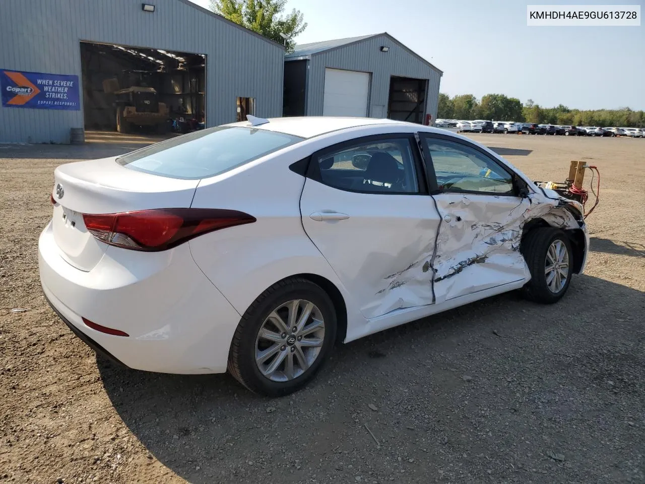 KMHDH4AE9GU613728 2016 Hyundai Elantra Se