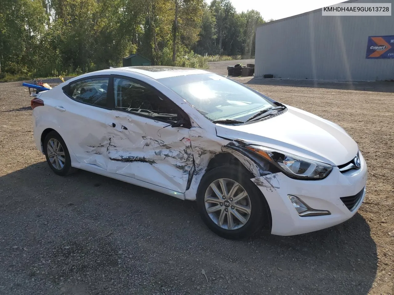 KMHDH4AE9GU613728 2016 Hyundai Elantra Se