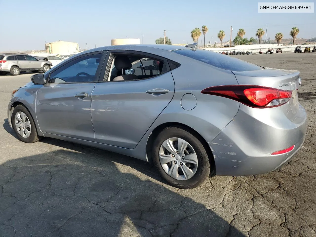 2016 Hyundai Elantra Se VIN: 5NPDH4AE5GH699781 Lot: 69417224