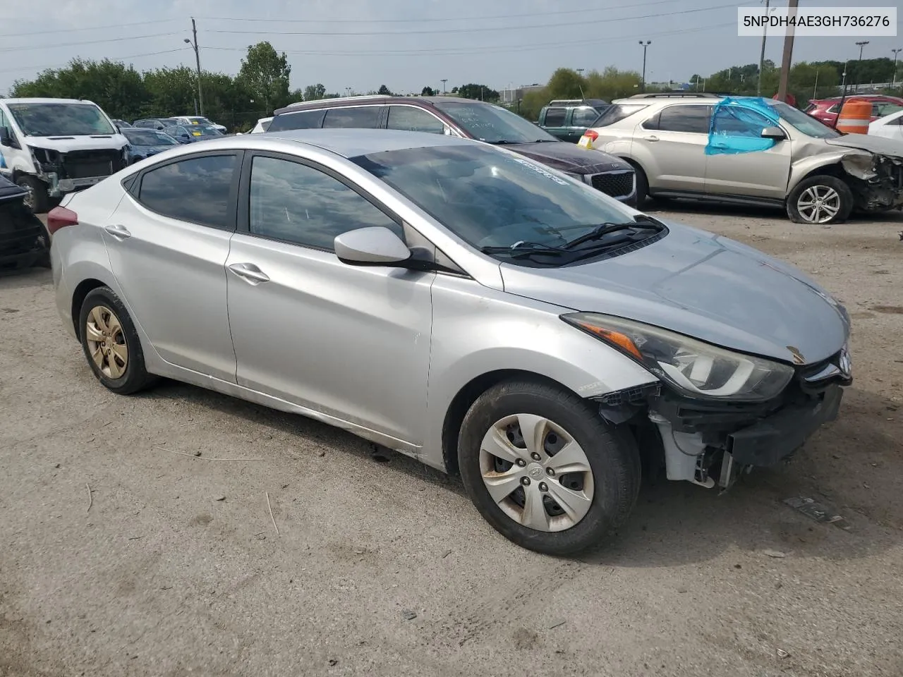 2016 Hyundai Elantra Se VIN: 5NPDH4AE3GH736276 Lot: 69614364