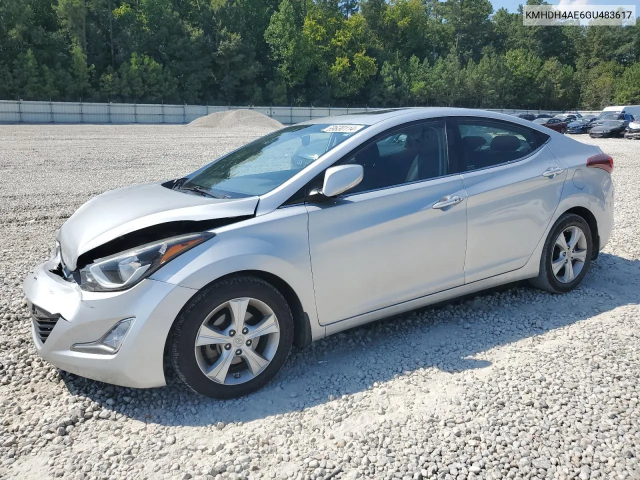 KMHDH4AE6GU483617 2016 Hyundai Elantra Se