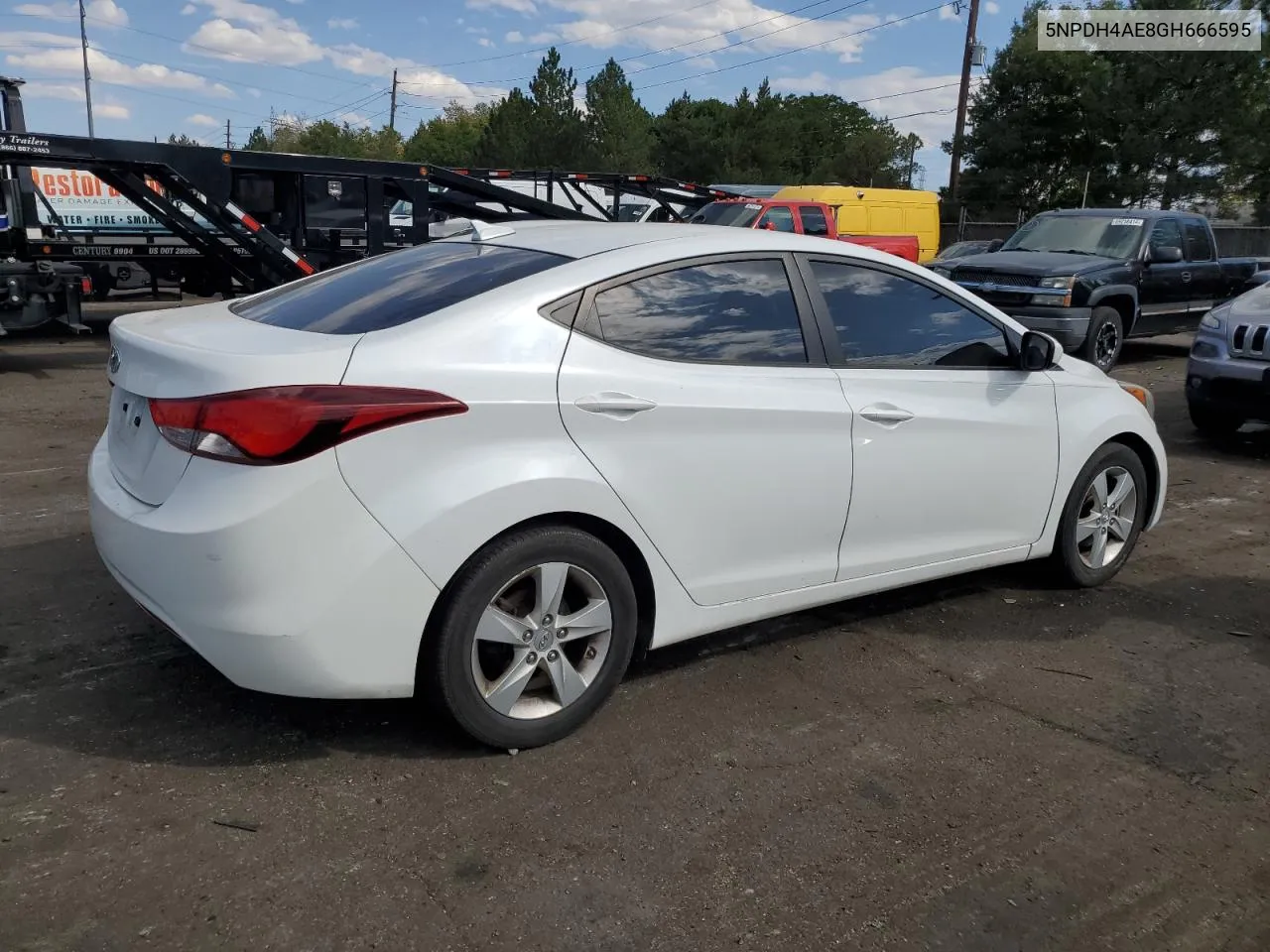 2016 Hyundai Elantra Se VIN: 5NPDH4AE8GH666595 Lot: 69709024