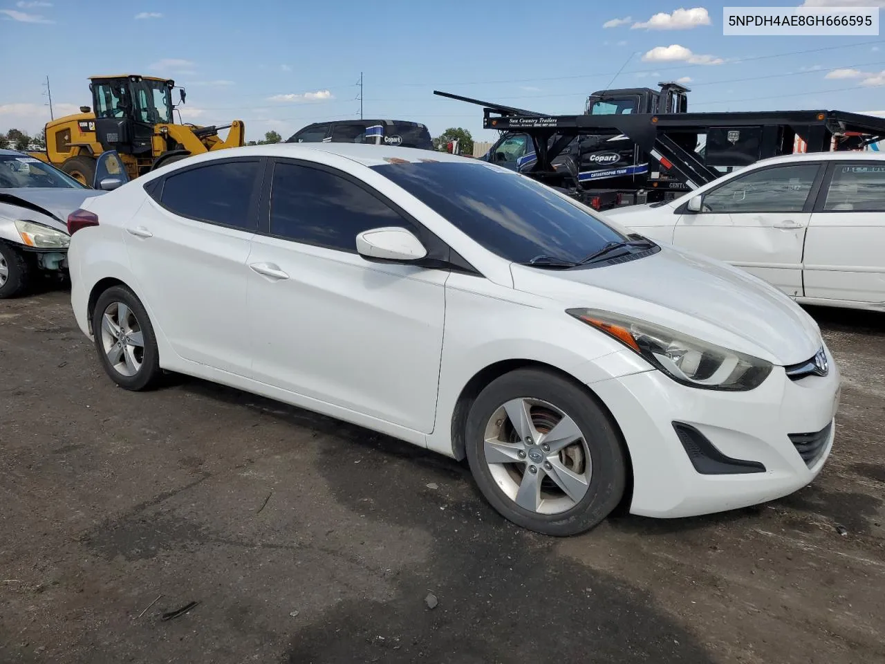 2016 Hyundai Elantra Se VIN: 5NPDH4AE8GH666595 Lot: 69709024