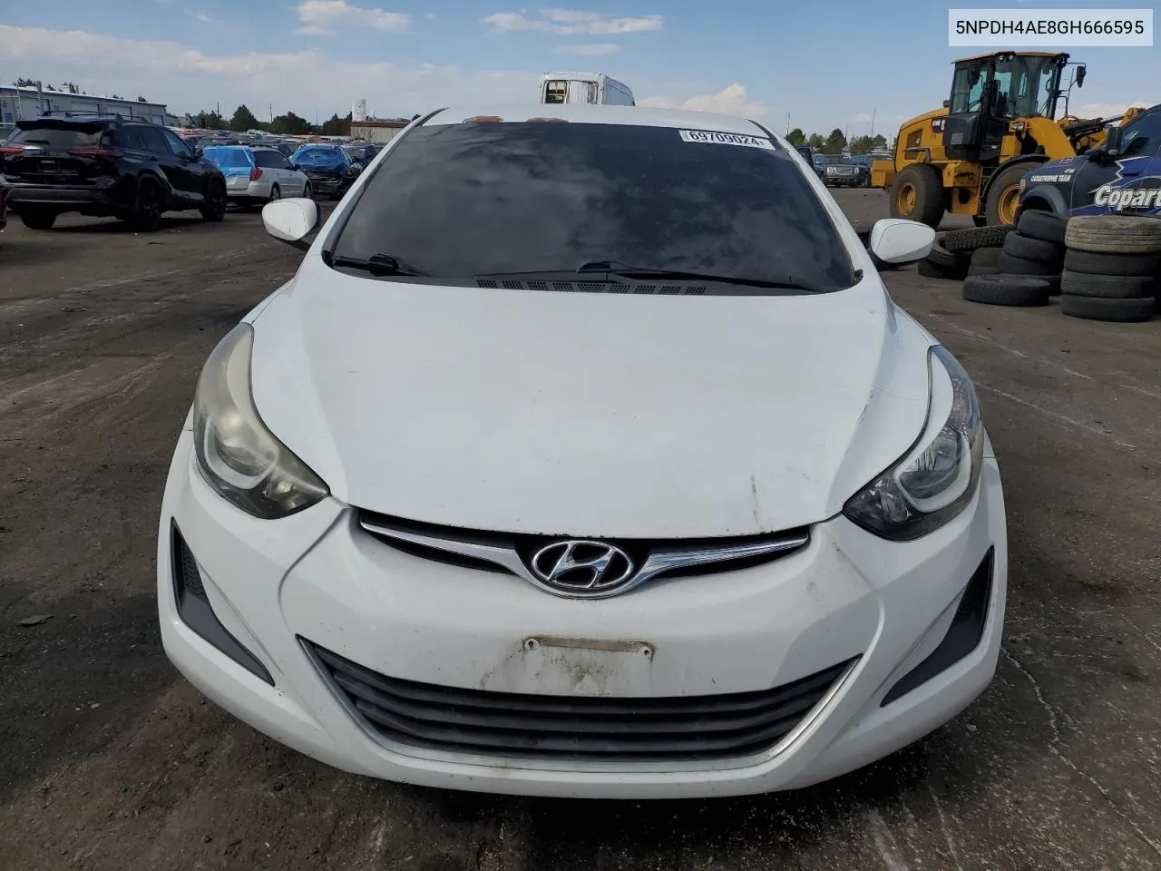 2016 Hyundai Elantra Se VIN: 5NPDH4AE8GH666595 Lot: 69709024