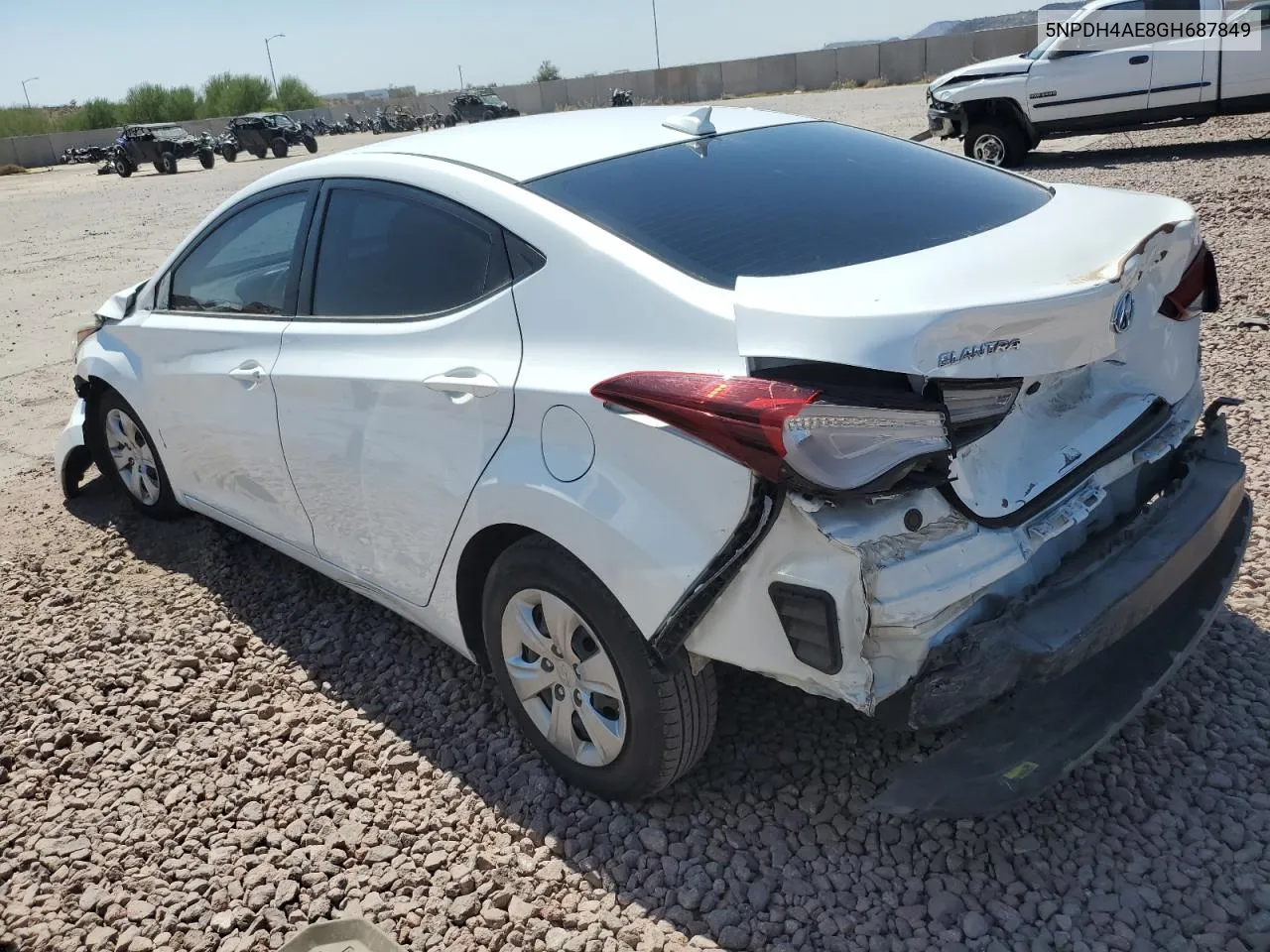 5NPDH4AE8GH687849 2016 Hyundai Elantra Se