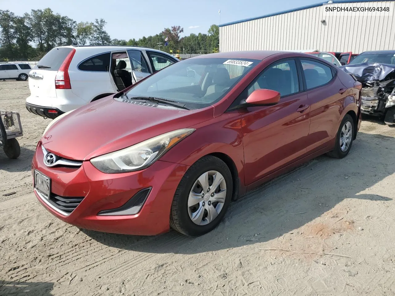 5NPDH4AEXGH694348 2016 Hyundai Elantra Se