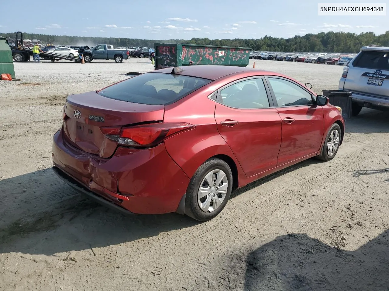 5NPDH4AEXGH694348 2016 Hyundai Elantra Se