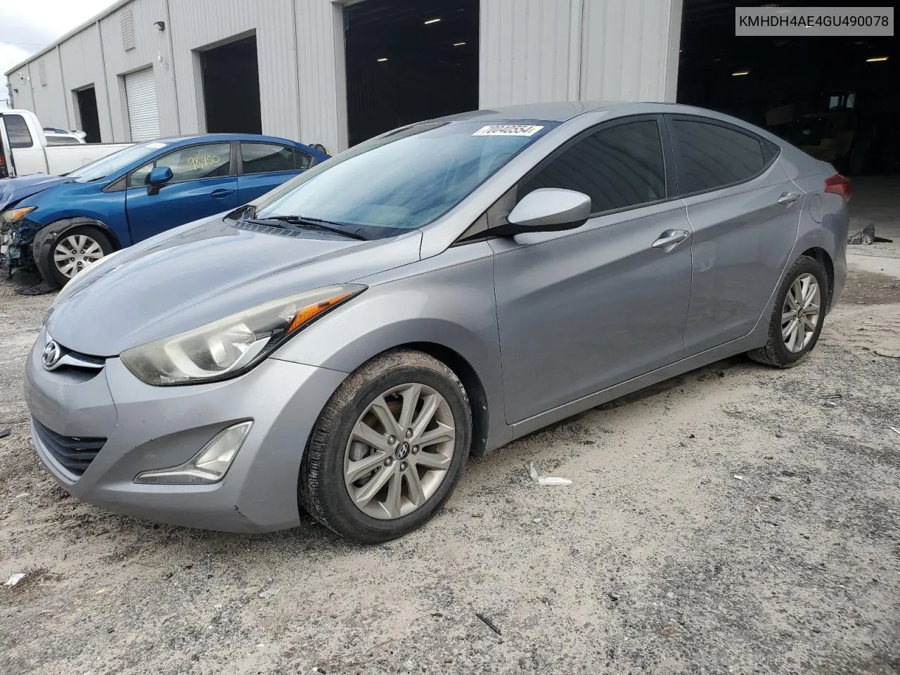 KMHDH4AE4GU490078 2016 Hyundai Elantra Se