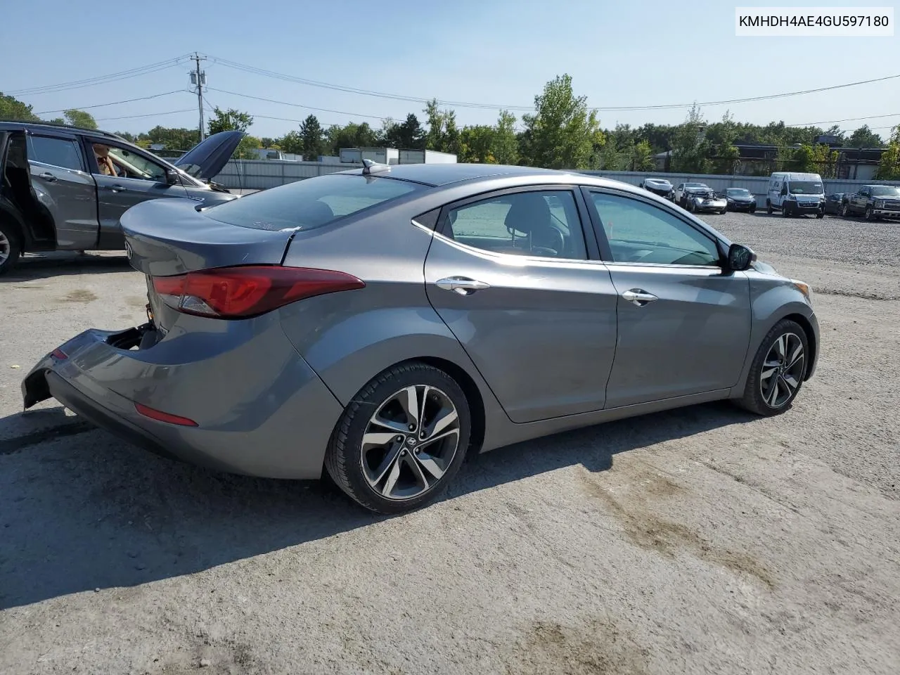 KMHDH4AE4GU597180 2016 Hyundai Elantra Se