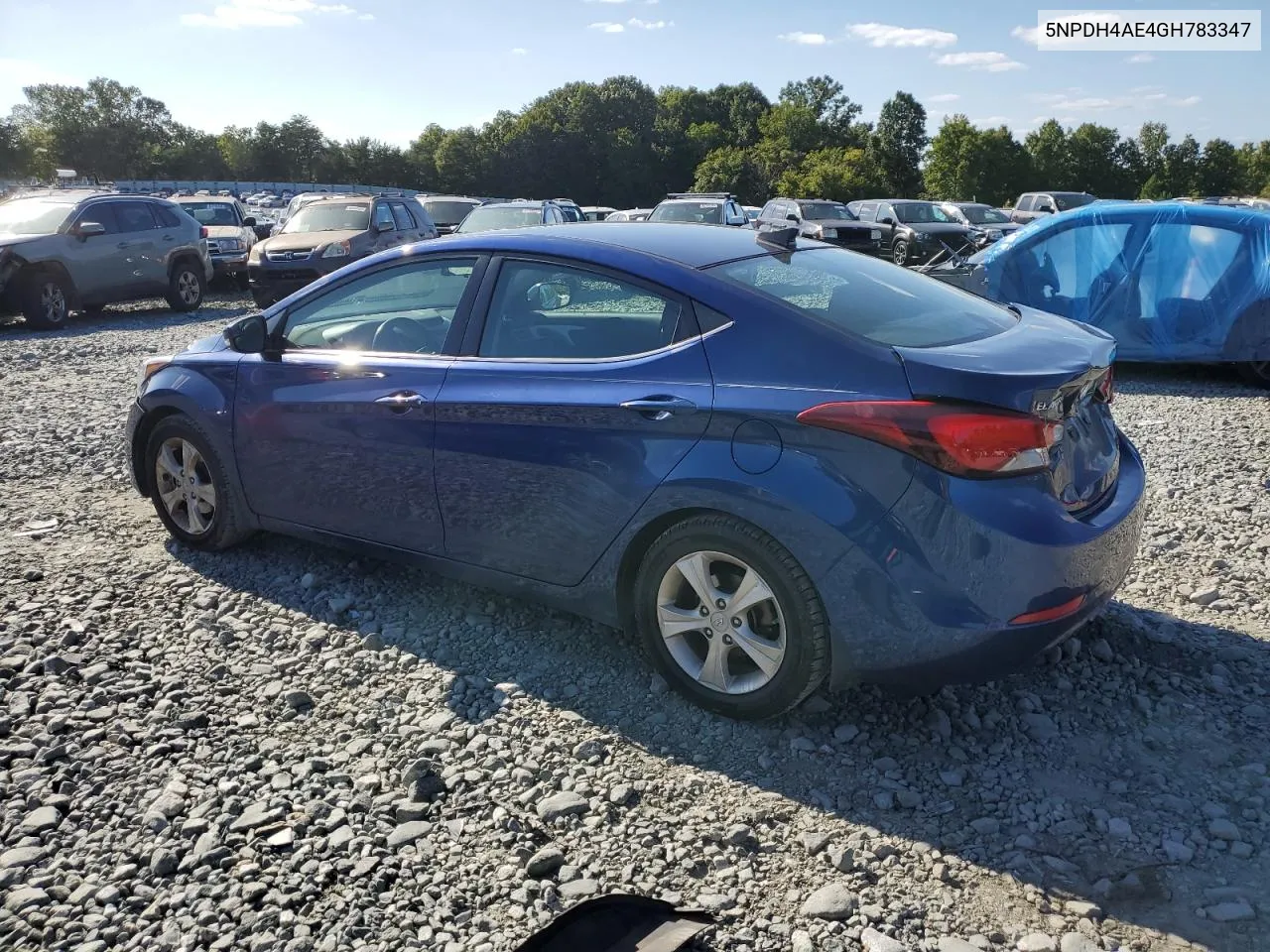 5NPDH4AE4GH783347 2016 Hyundai Elantra Se