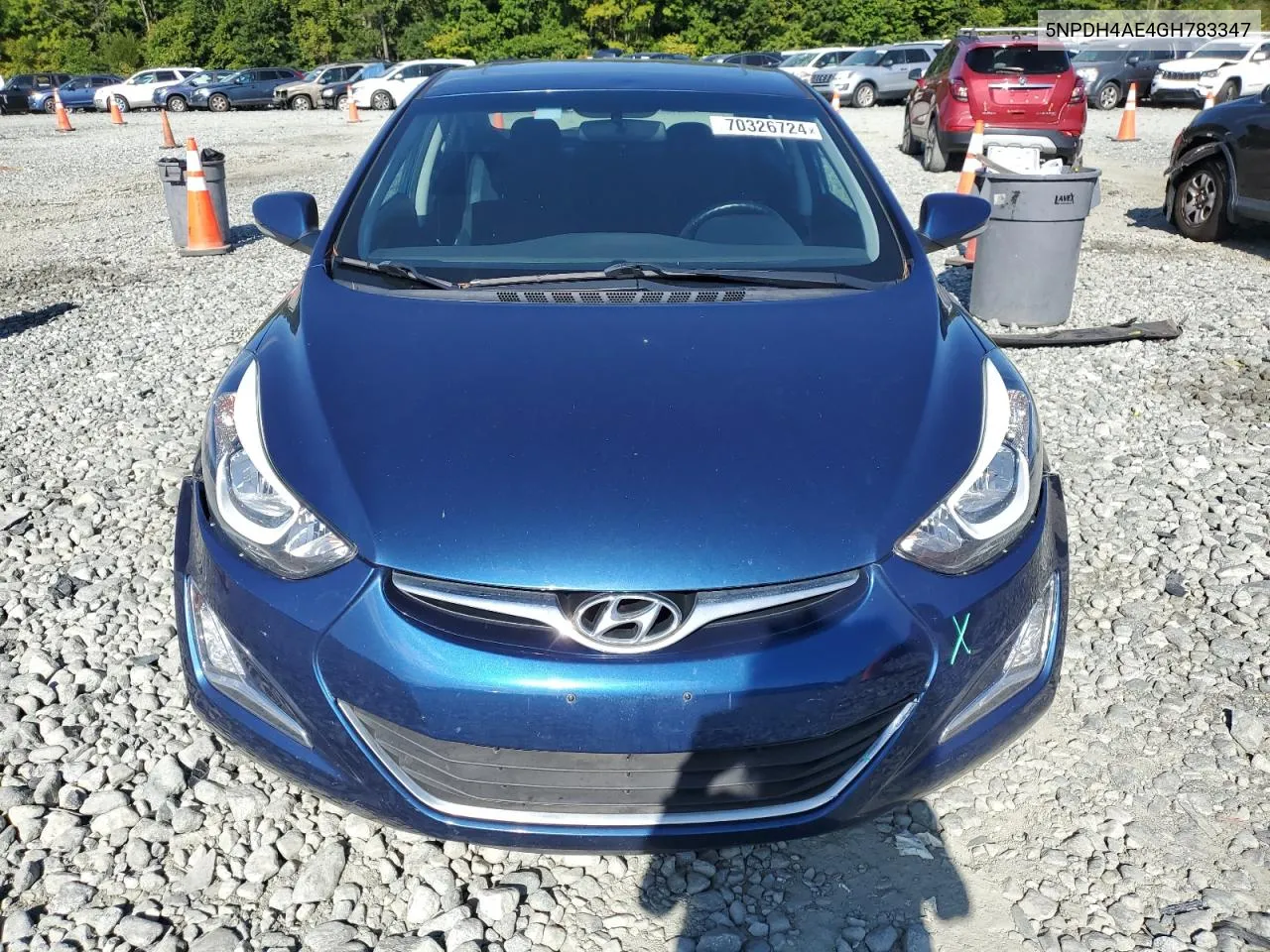 5NPDH4AE4GH783347 2016 Hyundai Elantra Se