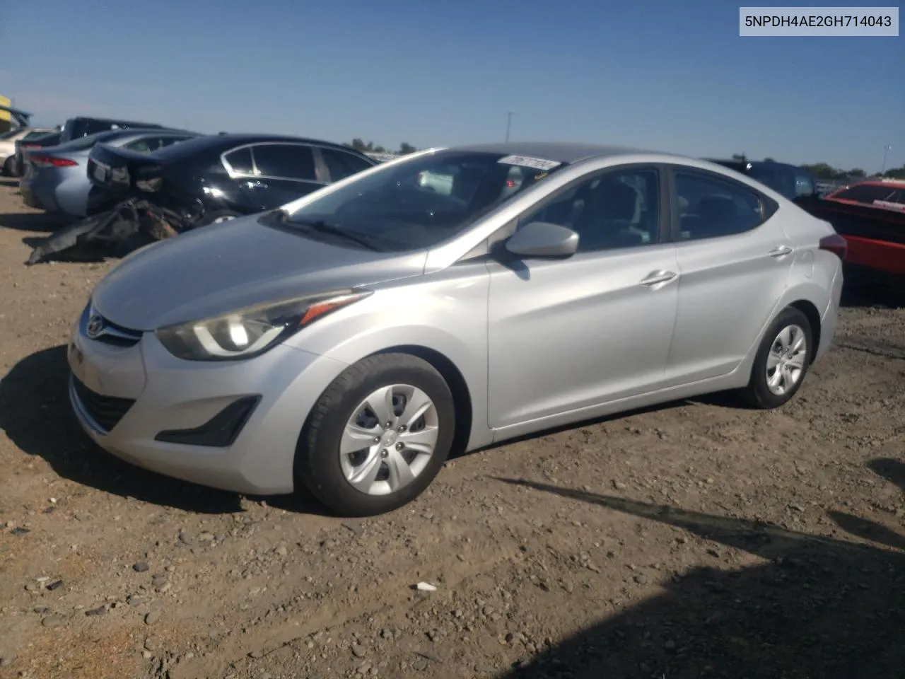 2016 Hyundai Elantra Se VIN: 5NPDH4AE2GH714043 Lot: 70677104