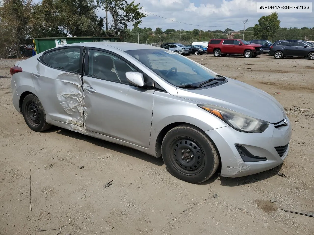 2016 Hyundai Elantra Se VIN: 5NPDH4AE8GH792133 Lot: 70869294