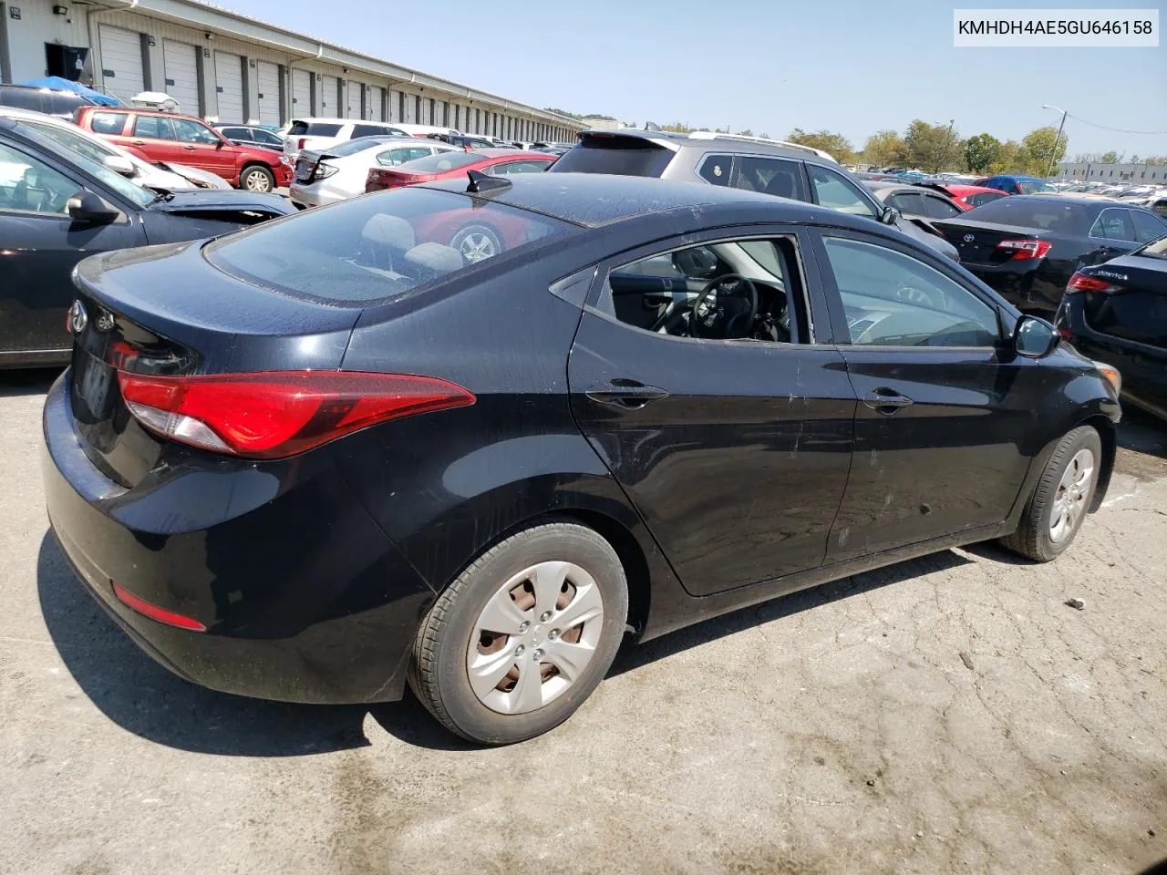 KMHDH4AE5GU646158 2016 Hyundai Elantra Se