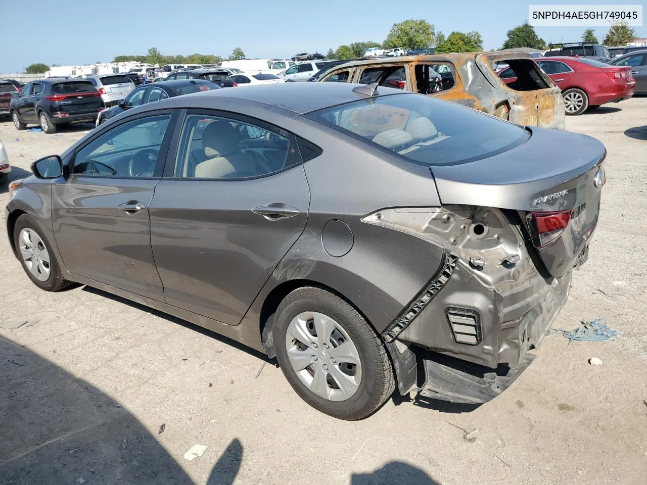 2016 Hyundai Elantra Se VIN: 5NPDH4AE5GH749045 Lot: 71055674