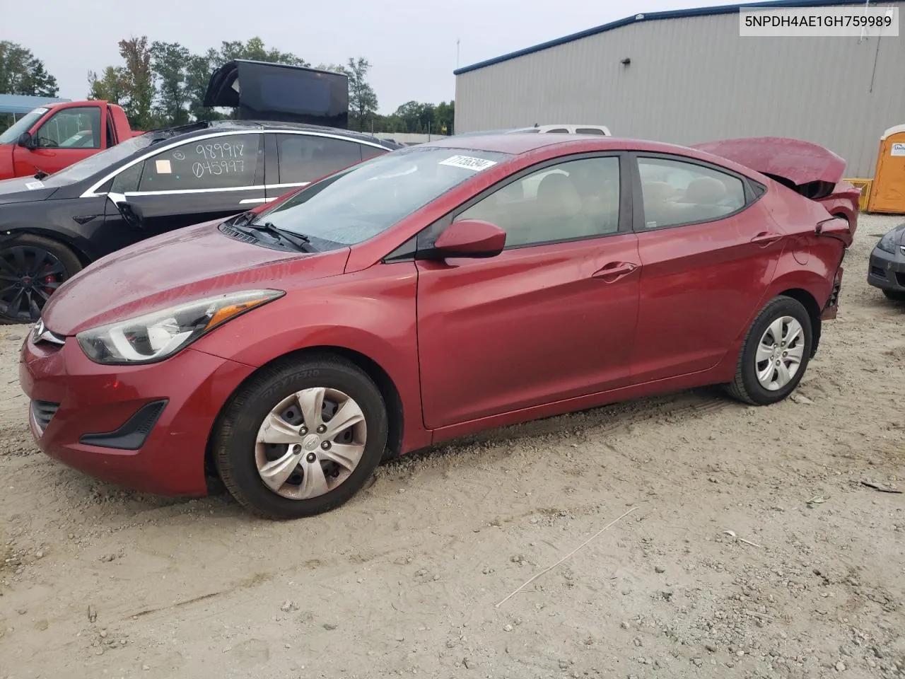 5NPDH4AE1GH759989 2016 Hyundai Elantra Se