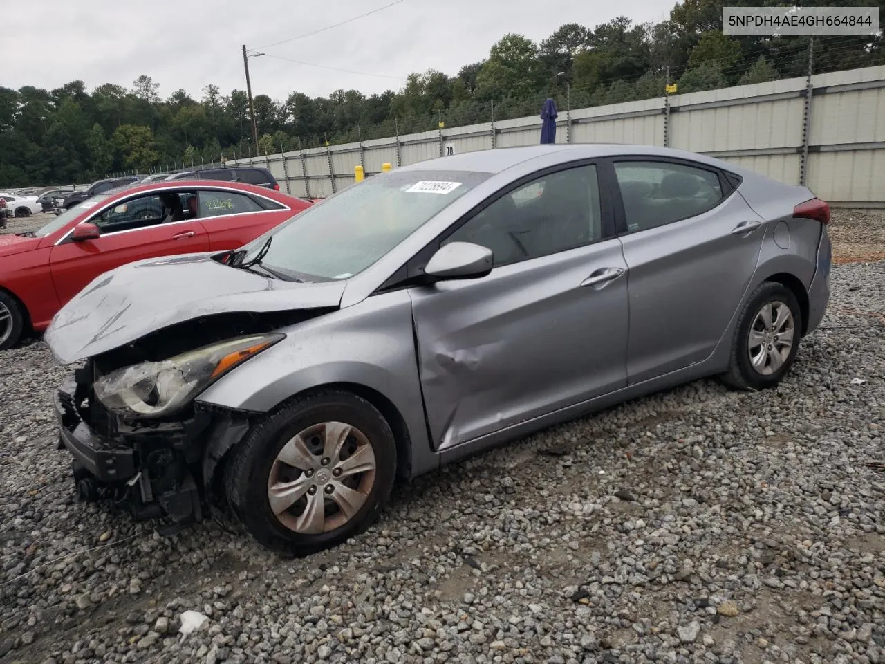 2016 Hyundai Elantra Se VIN: 5NPDH4AE4GH664844 Lot: 71228694