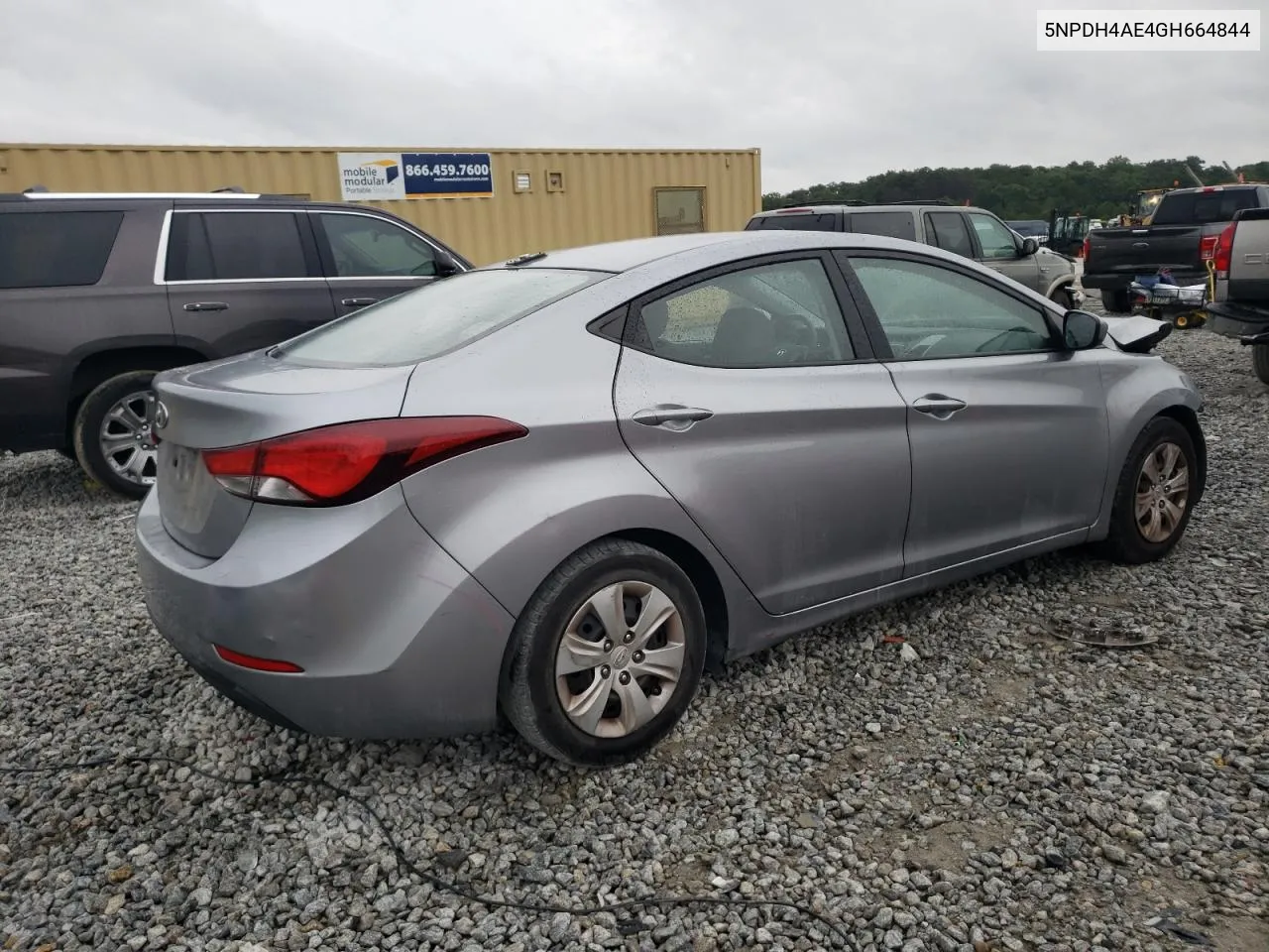 2016 Hyundai Elantra Se VIN: 5NPDH4AE4GH664844 Lot: 71228694