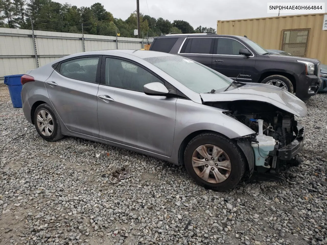 2016 Hyundai Elantra Se VIN: 5NPDH4AE4GH664844 Lot: 71228694