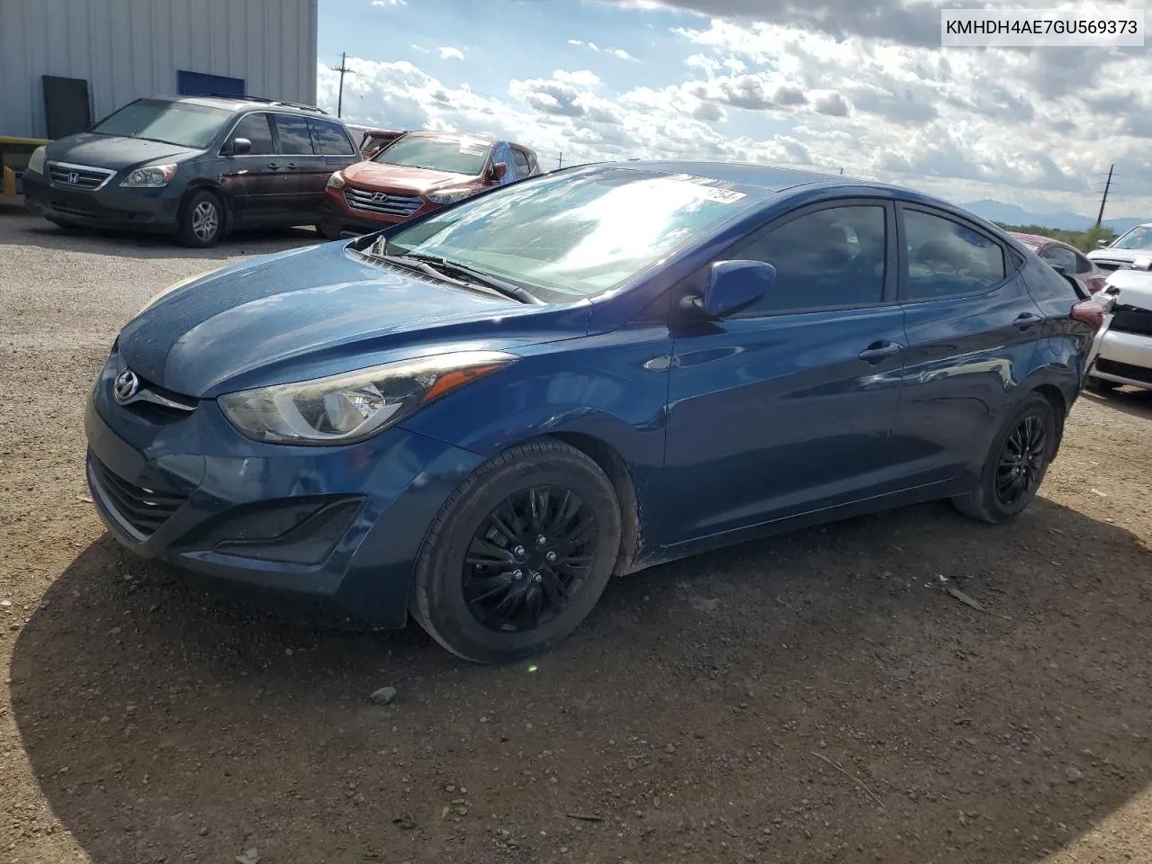 KMHDH4AE7GU569373 2016 Hyundai Elantra Se