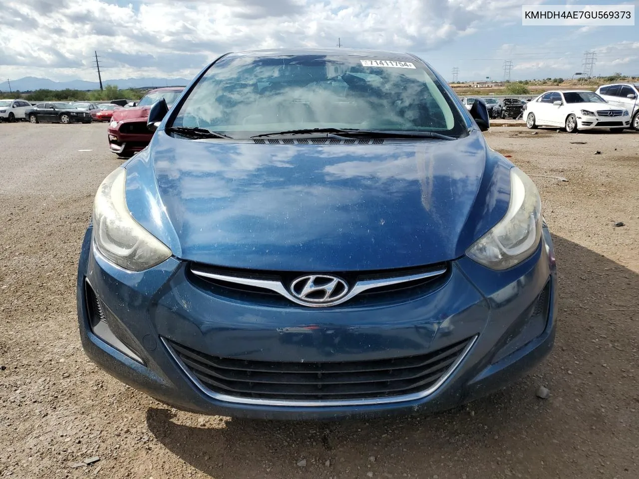 KMHDH4AE7GU569373 2016 Hyundai Elantra Se