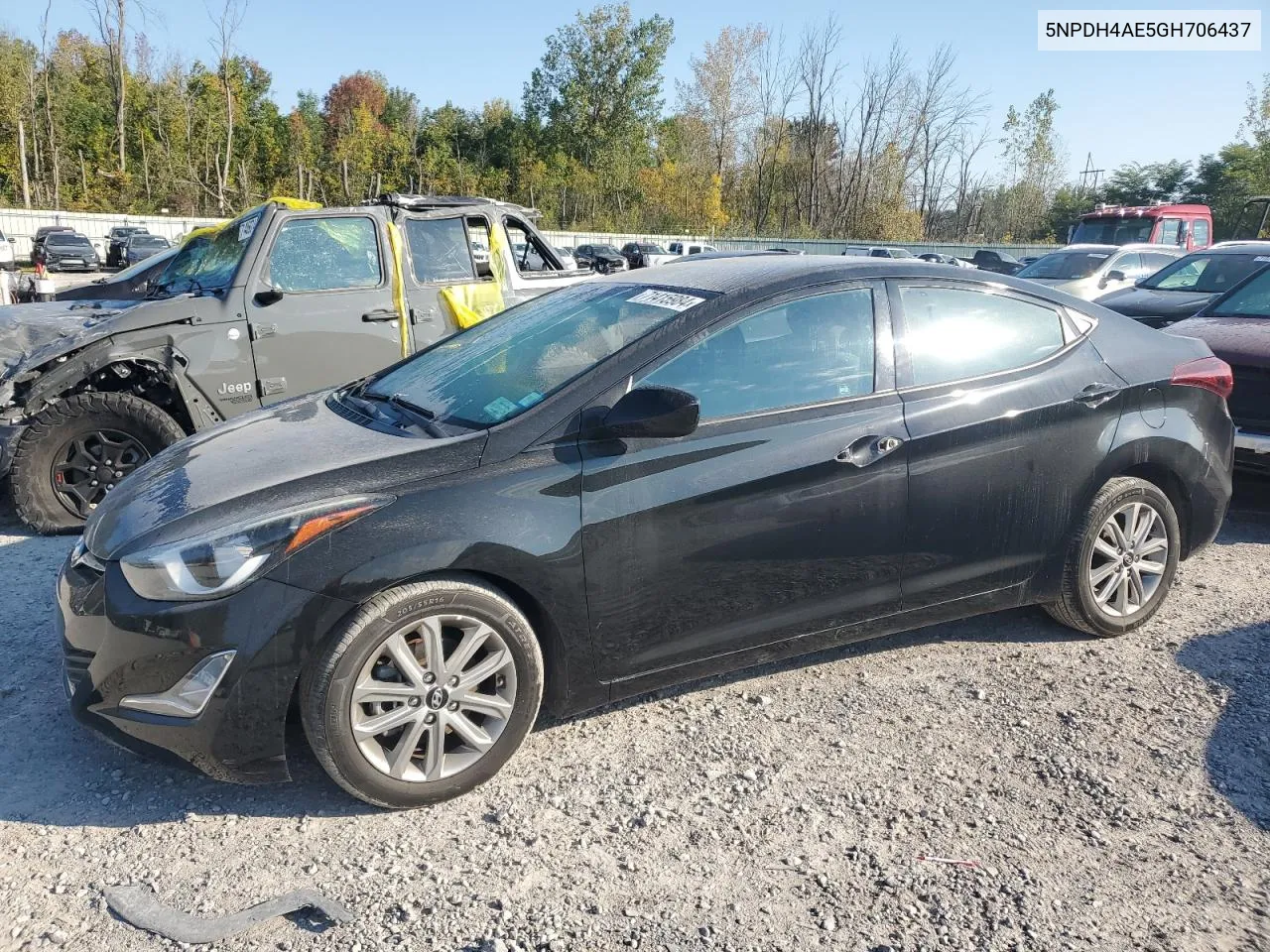 5NPDH4AE5GH706437 2016 Hyundai Elantra Se