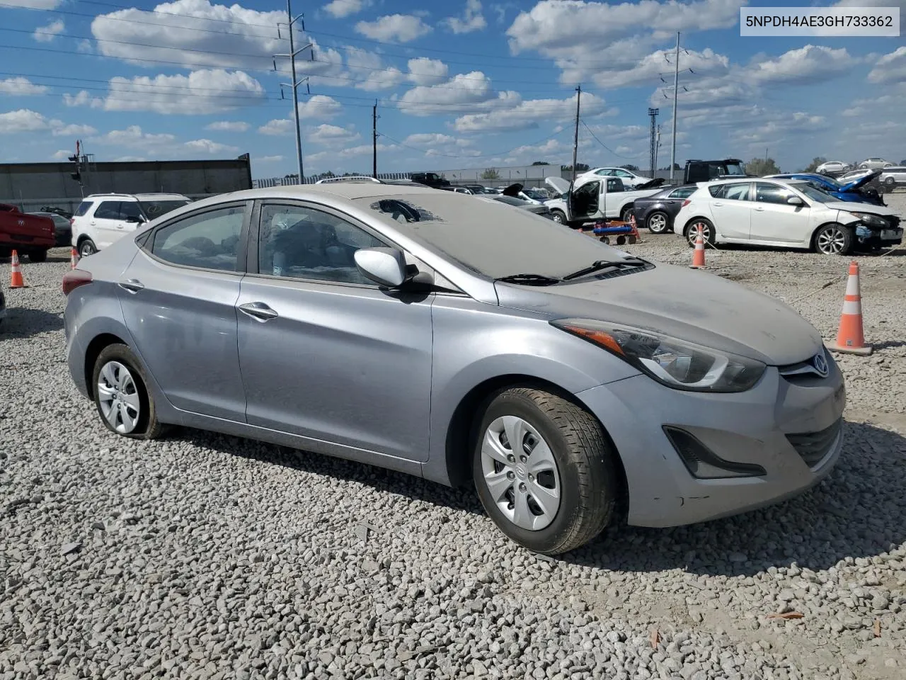 2016 Hyundai Elantra Se VIN: 5NPDH4AE3GH733362 Lot: 71465954