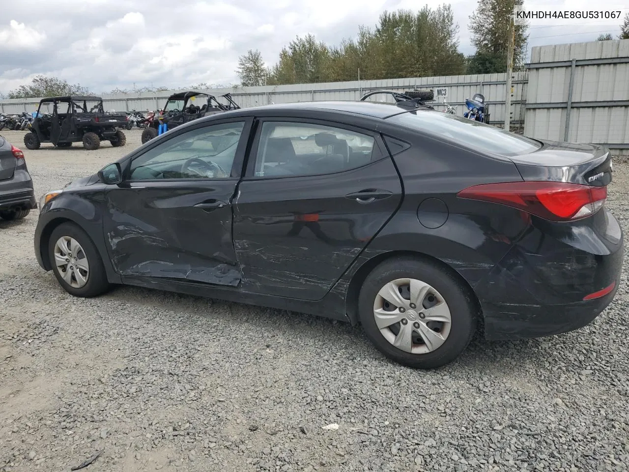 KMHDH4AE8GU531067 2016 Hyundai Elantra Se