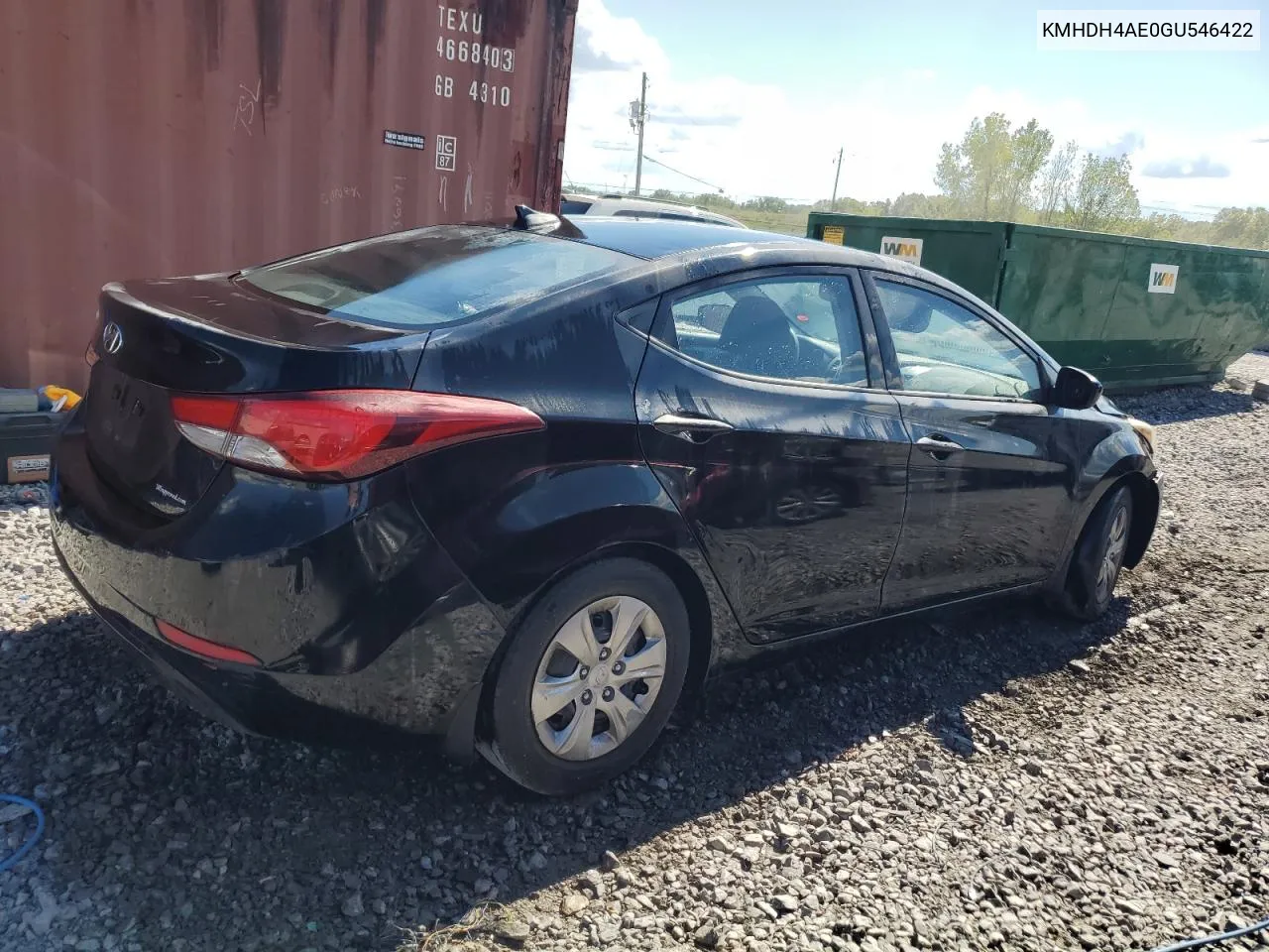 2016 Hyundai Elantra Se VIN: KMHDH4AE0GU546422 Lot: 71534444