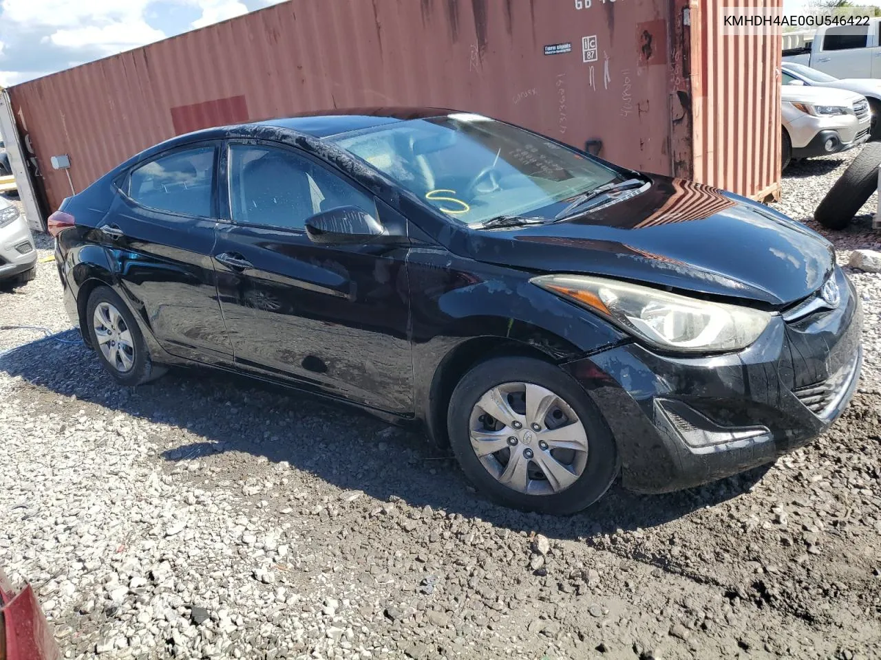 2016 Hyundai Elantra Se VIN: KMHDH4AE0GU546422 Lot: 71534444