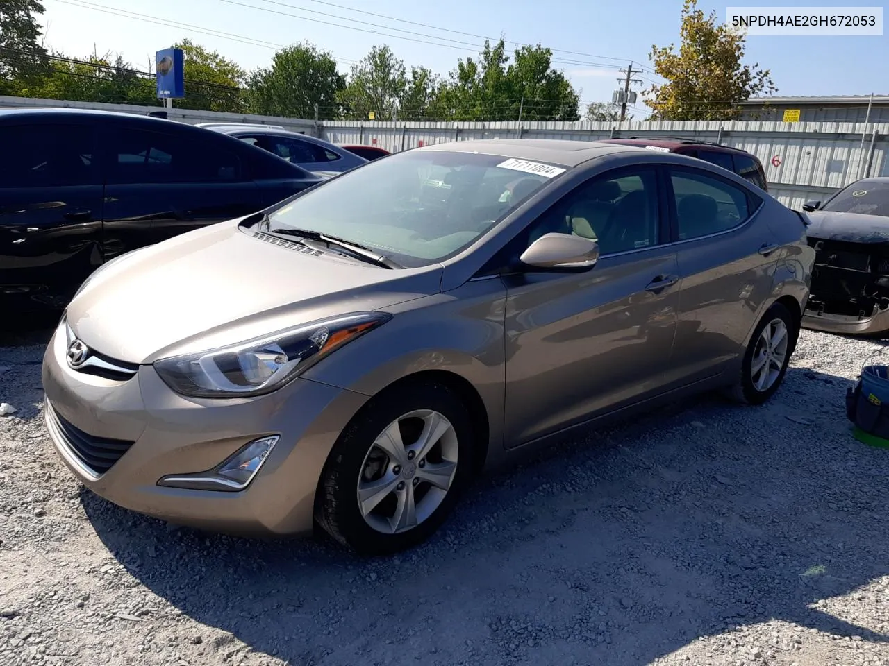 5NPDH4AE2GH672053 2016 Hyundai Elantra Se