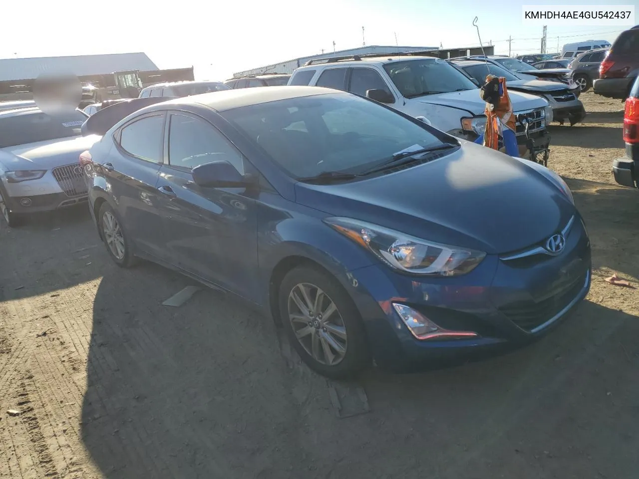 2016 Hyundai Elantra Se VIN: KMHDH4AE4GU542437 Lot: 71796024