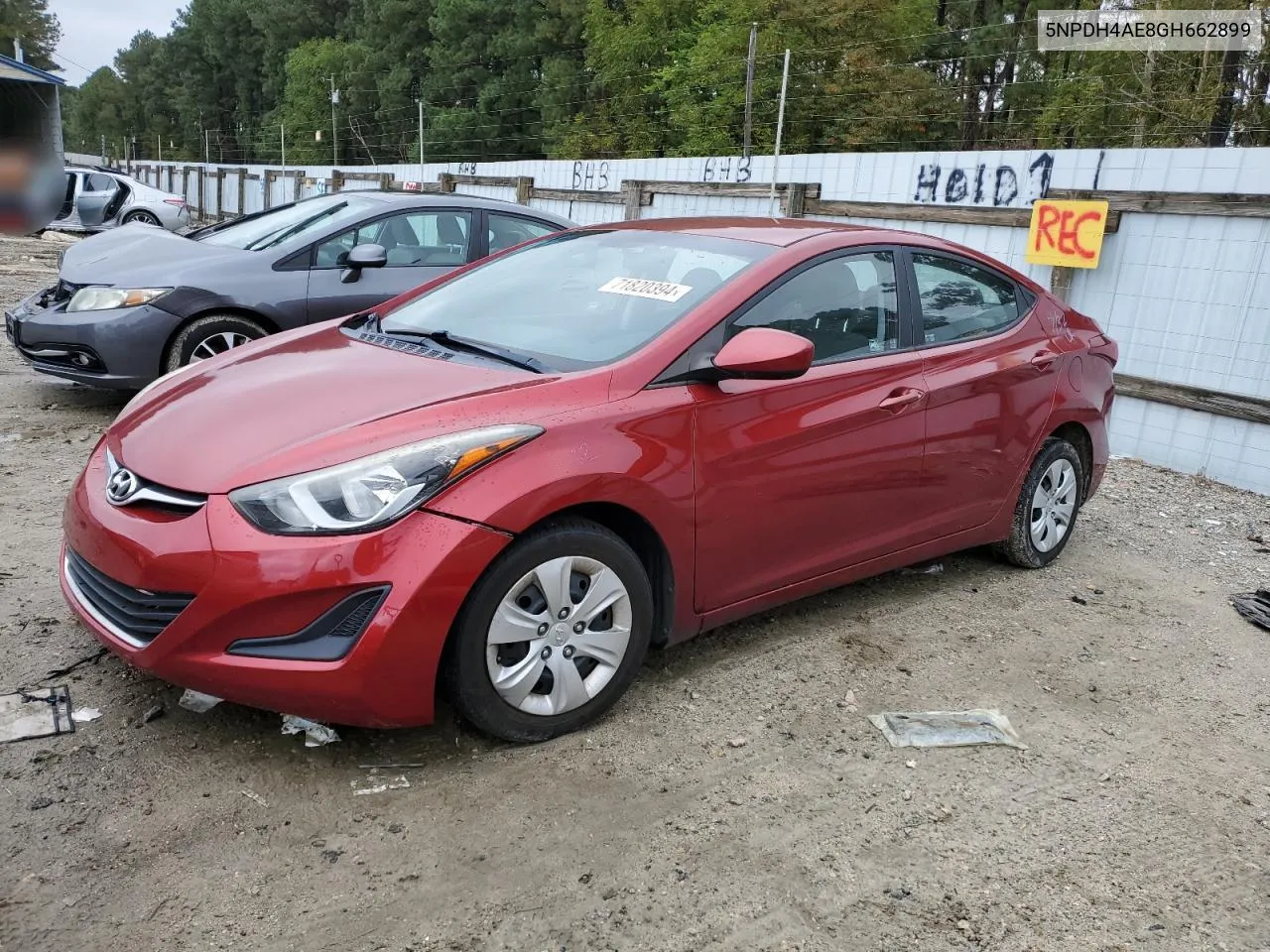 5NPDH4AE8GH662899 2016 Hyundai Elantra Se